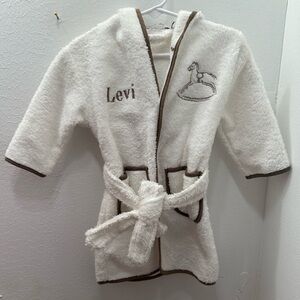 Peacock Alley “Levi” embroidered 12-18 mos Robe Rocking Horse Embroidery